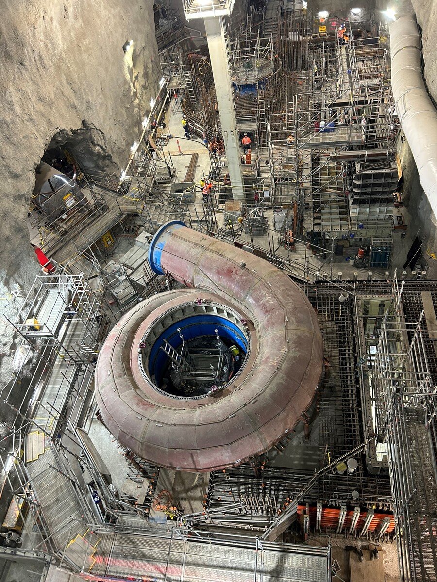 Kidston Pumped Storage Hydro Spiral Case Installation 2